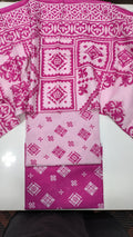 slub lawn printed 3pc