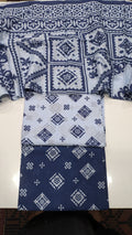slub lawn printed 3pc