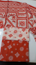 slub lawn printed 3pc